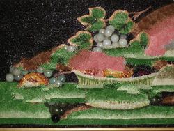 Jade stone handicraft Painting