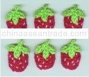strawberry crochet applique