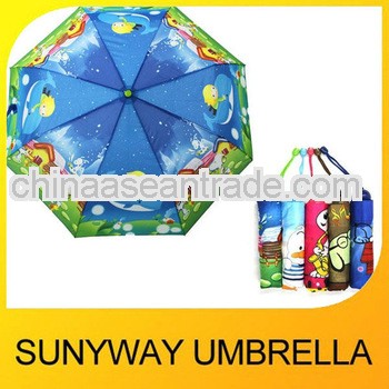 2012 3 Folding Child Umbrella For Rain