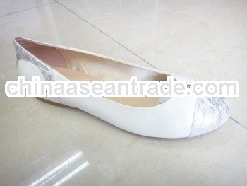 2012 FLAT SHOES ladies green leather flat shoes