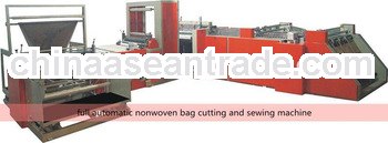 2012 High quality Full automatic nonwoven bag cutting and sewing machine, Bag manufacturing machine