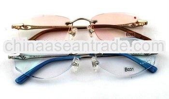 2012 hot sell high quality rimless titanium eyewear,good sepectacle,optical frames