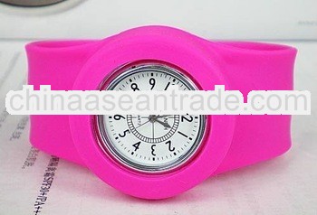 2012 new classic fashion silicone slap watch on hot sale