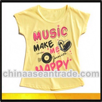 2012 new design girls stylish t-shirts