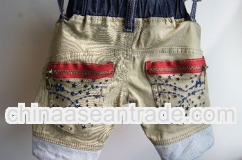 2012 special design kids short jeans Lovely short trousers