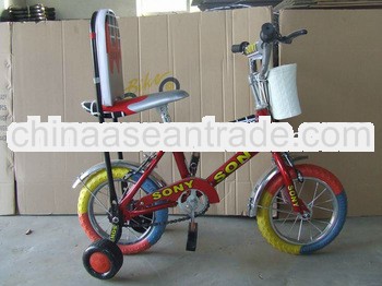 2013Latest fashional mini type baby toy chooper bike with colorful frame backrest,4 wheel cycle bmx 