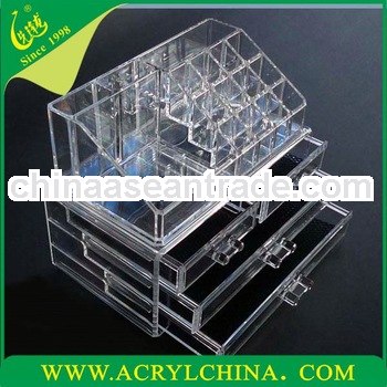 2013 Acrylic Cosmetic Organizer Case Makeup Container Morethan 100 Types For You