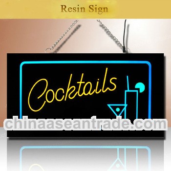 2013 Alibaba new electronic products led cocktail sign