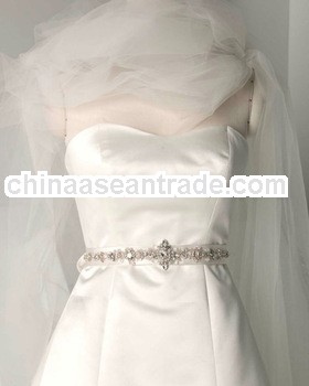 2013 Beautiful crystal rhinestone belt for wedding dress