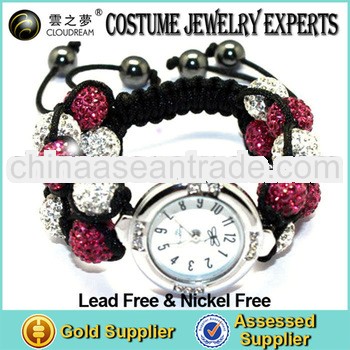 2013 Cheap Fashion Costume Shamaballa Watch Jewelry Bracelet /Wristband