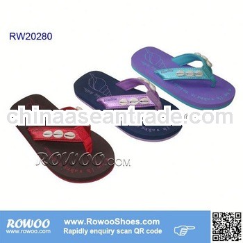 2013 Comfort girl nude beach slippers with bead