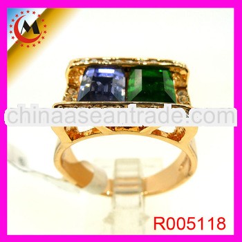 2013 FASHION MEN RINGS TWO STONES JEWELRY