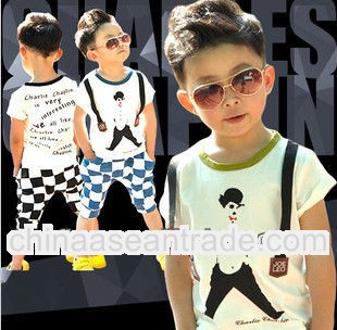 2013 Han edition suit boy's big squares