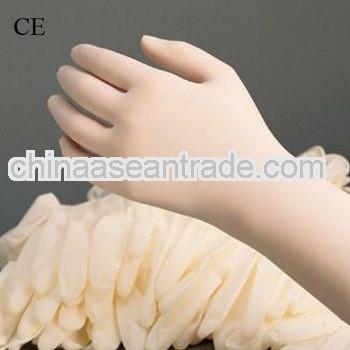 2013 Hot-sale durable Medical latex gloves powder free
