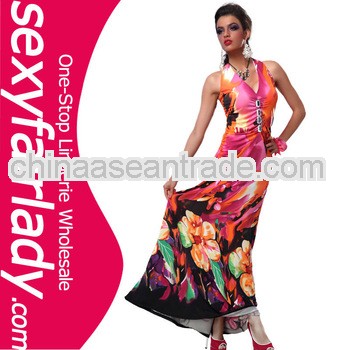2013 Hot sale printed sunflower sexy beach dress