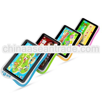 2013 Hot selling smart shock proof 7" tablet pc for kids, for educational purpose