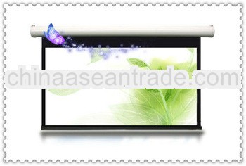 2013 Low Cost Teaching use glass beaded electric projection screen