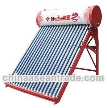 2013 New Design Stainless Steel Tank Made in China Red Color Solar Water heater