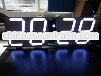 2013 New Design White 10inch Tall LED Wall Clock