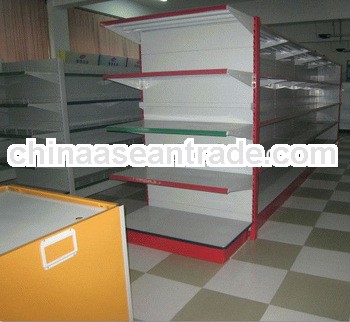 2013 New Double Sided Metal Gondola Shelving/End Cap Shelves(Supermarket Equipment/Supermarket Shelv