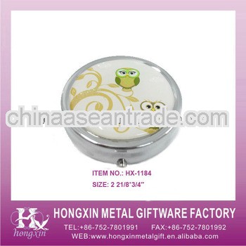 2013 New Product HX-1184 Cute Owl Decorative 24 Hours Timer Pill Box
