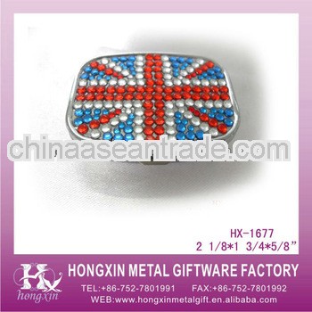 2013 New Product HX-1677 England Flag Crystal Pocket Pill Box