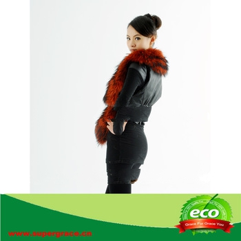2013 New Stylish Elegant Female Raccoon dog Fur Vest