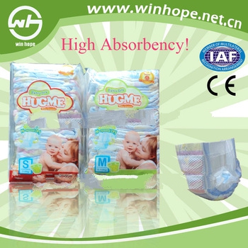 2013 New design hot sale and good quality imported SAP baby diaper with leak guard with CE certifica