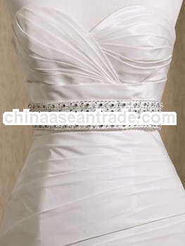 2013 Silver Colorful crystal wedding belt