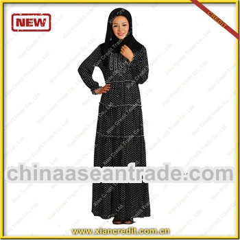 2013 Trendy muslim lady dress / long dress/ abaya