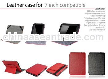 2013 Universal latest new high quality leather 7 inch tablet case