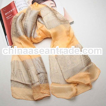 2013 Wholesale ladies girls long silk scarf fashion shawl