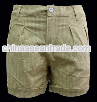 2013 Yarn Dye Sexy Flat Pants Cheap Shorts For Women