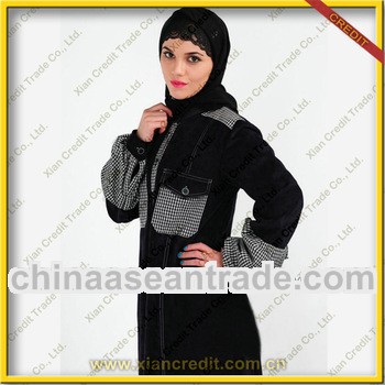 2013 arabic women dress with worsted flannel fabric