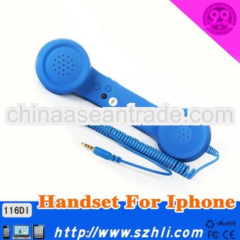 2013 brand new design!Candy color radiation proof retro style POP handset for iphone4,iphone5