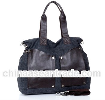 2013 canvas trendy black handbags