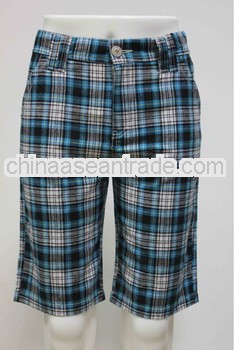 2013 checked washed mens cheap cargo shorts