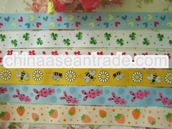 2013 colorful grosgrain printed ribbons