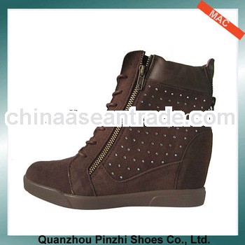 2013 cow suede leather lady inside highten shoes