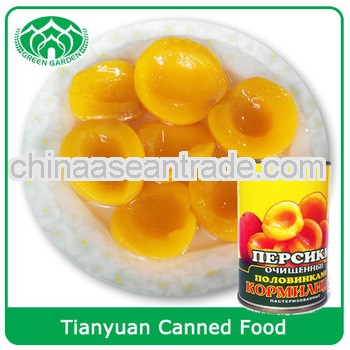 2013 crop Canned Yellow Peach Halves in Light Syrup