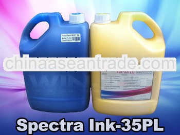2013 discount Solvent ink for Spectra Polaris 15pl/35pl/85pl 256 printhead gongzhen brand Ink for sp