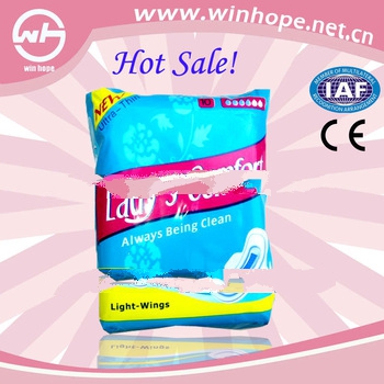 2013 factory price with high absorbency!! butterfly sanitary napkins