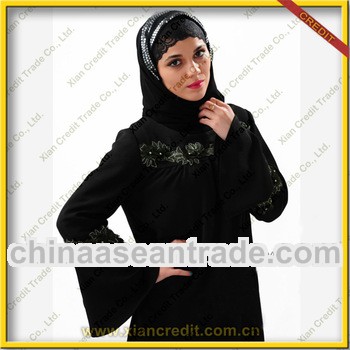 2013 finest quality crepe kaftan jalabiya for women