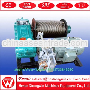 2013 hot sale!!500KN single drum high speed electric mini winch from crane hometown