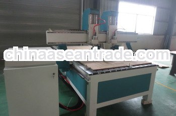 2013 hot sale double heads/spindles independent 1325 woodworking cnc routers machine QC1325