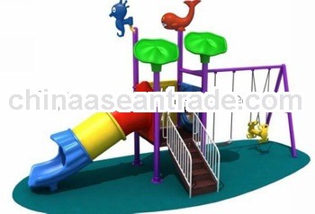 2013 hot sale outdoor playground plastic slide with CE approved