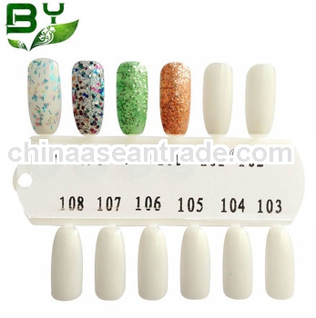 2013 hot selling Professional 324 Colors Nail Beauty UV Gel Polish Base Coat/Top Coat with MSDS&