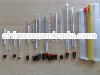 2013 hot selling triple scale densimeter alcoholometer Density hydrometer