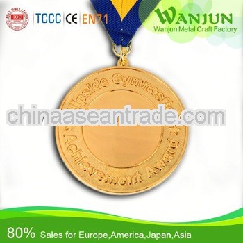 2013 hottest 2013 gold plated custom coin medal