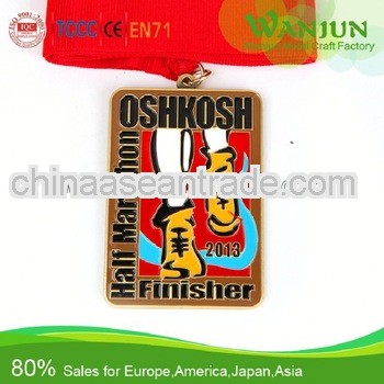 2013 hottest 50mm gold medal with custom design